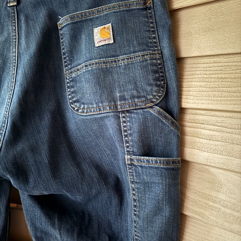 Carhartt Men's Relaxed Fit Denim Jeans 38 x 30 carpenter rugged flex double